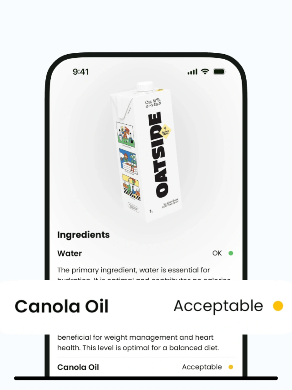 LabelWise ingredient analysis screen