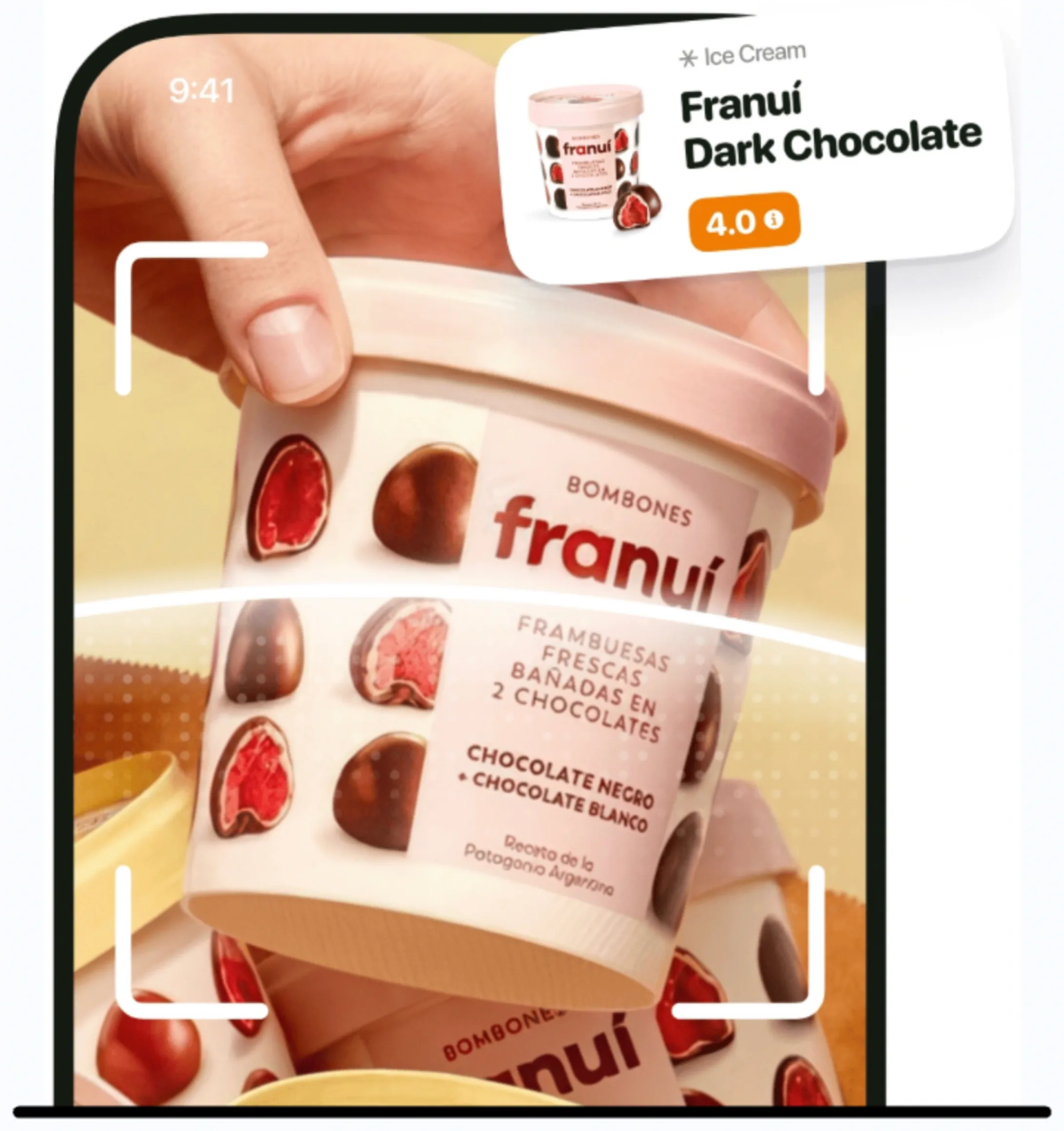 SafeChoice food label scanner screen